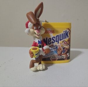Carlton Cards Nestle Nesquik Bunny Holiday Cheer Ornament Vintage